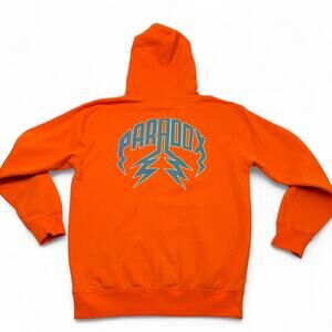 Paradox Labs Hoodie Lightning Arc Logo Pullover USA Mens Med
